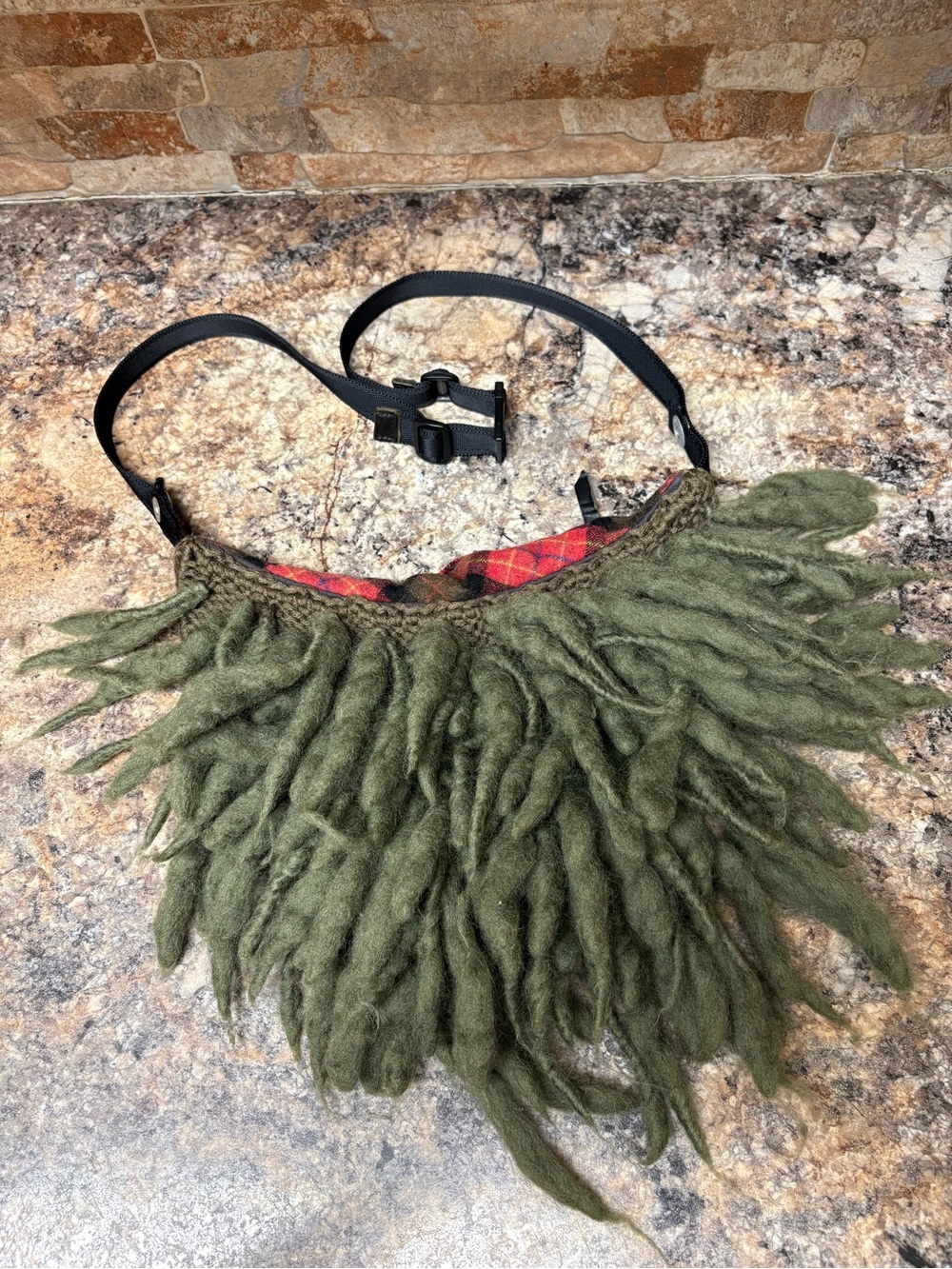 Archive Japanese Brand Rebirth To Tabura Rasa A/W 05-06 Plaid Dread Bag